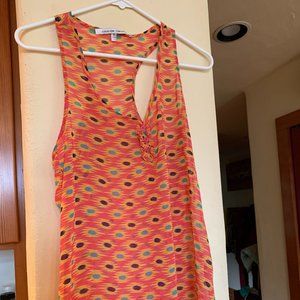 Bright colored tank - sheer and fun.